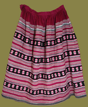 Intricate Seminole 4 Row Patchwork Skirt