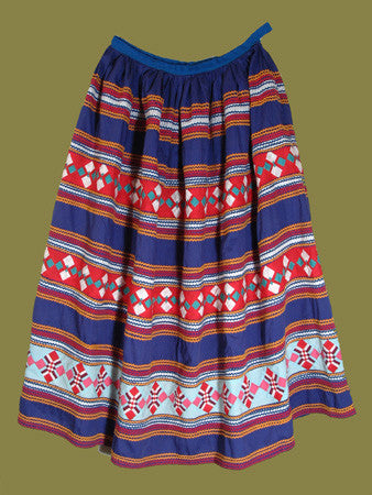 Three Row Patchwork Seminole Skirt