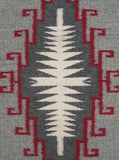Classic Miniature Two Grey Hills Navajo Rug