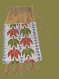 Old Ojibwe Beaded Drawstring Bag