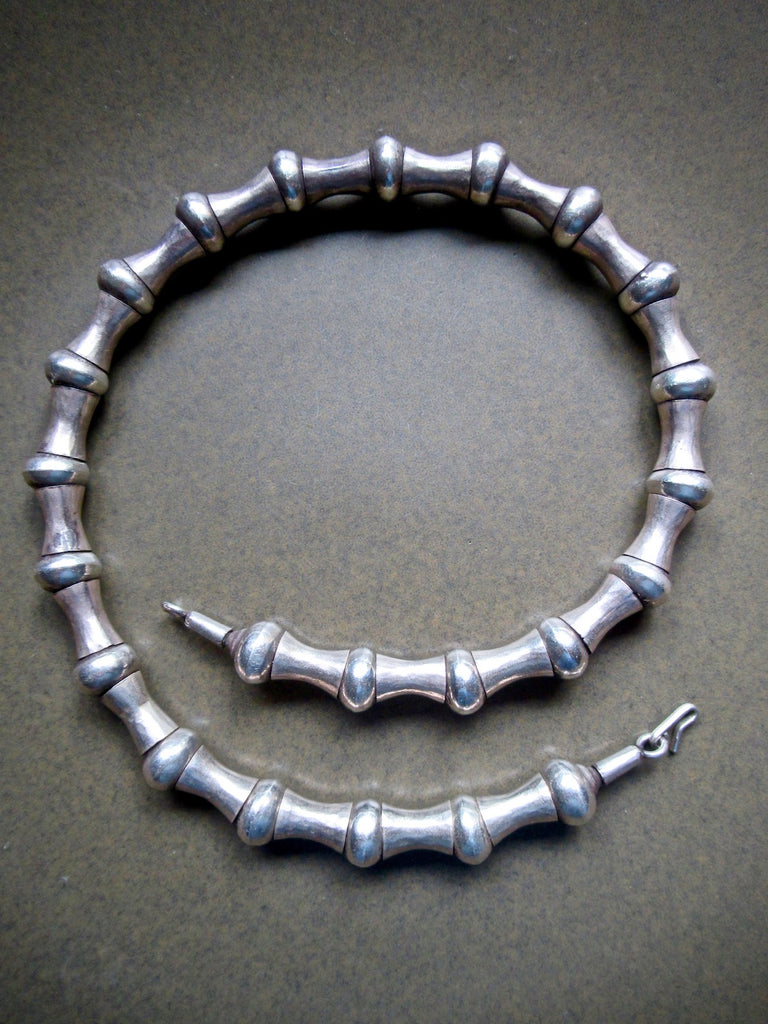 Tribal silver choker Clearance
