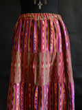Gorgeous Silk Ikat Tiered Skirt from Guatemala
