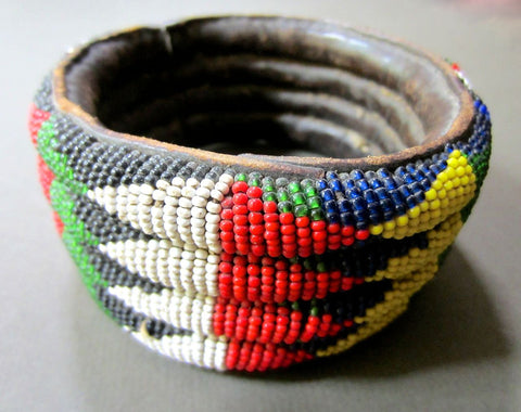 Beautiful Old Beaded Cuff from West Africa