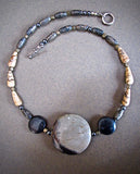 One of a Kind Jasper and Hematite Choker Necklace