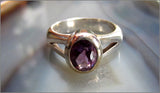 Sculptural Amethyst Ring with Modern Vibe