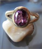 Sculptural Amethyst Ring with Modern Vibe