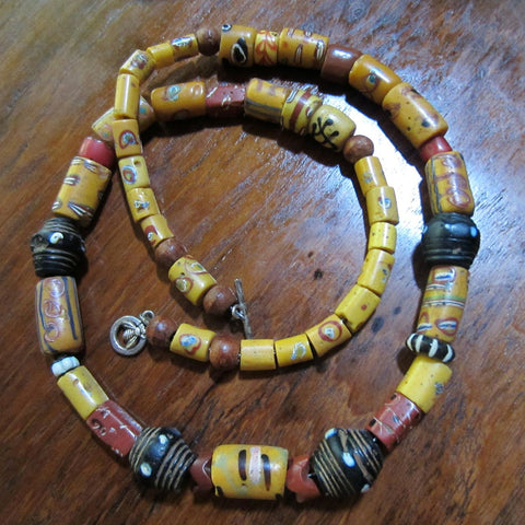 Antique Venetian African Trade Bead Necklace