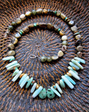 Earthy Brown Jasper, Turquoise and Amazonite Necklace