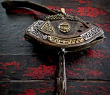 Antique Tibetan "Mecha" Purse with Turquoise and Coral