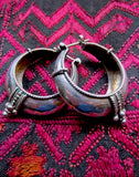 Handsome Silver Mongolian Hoops