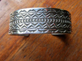 Stamped Navajo Cuff Bracelet
