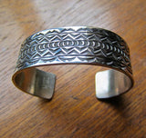 Stamped Navajo Cuff Bracelet