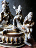 Shiva, Parvati and Ganesh Statue