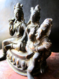 Shiva, Parvati and Ganesh Statue