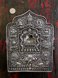 Fine, Chased and Repoussed Silver Shrine Box from Tibet