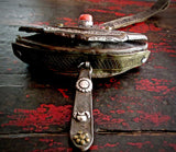 Antique Tibetan "Mecha" Purse with Turquoise and Coral