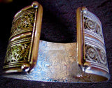 Himalayan Double-Row Fine Filigree Silver Cuff