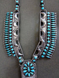 Unique 1930s Fine Zuni Needlepoint Necklace